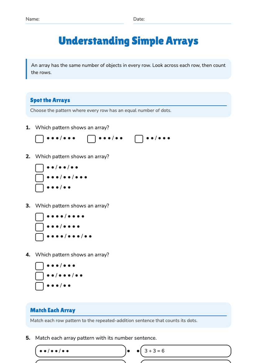 Understanding Simple Arrays