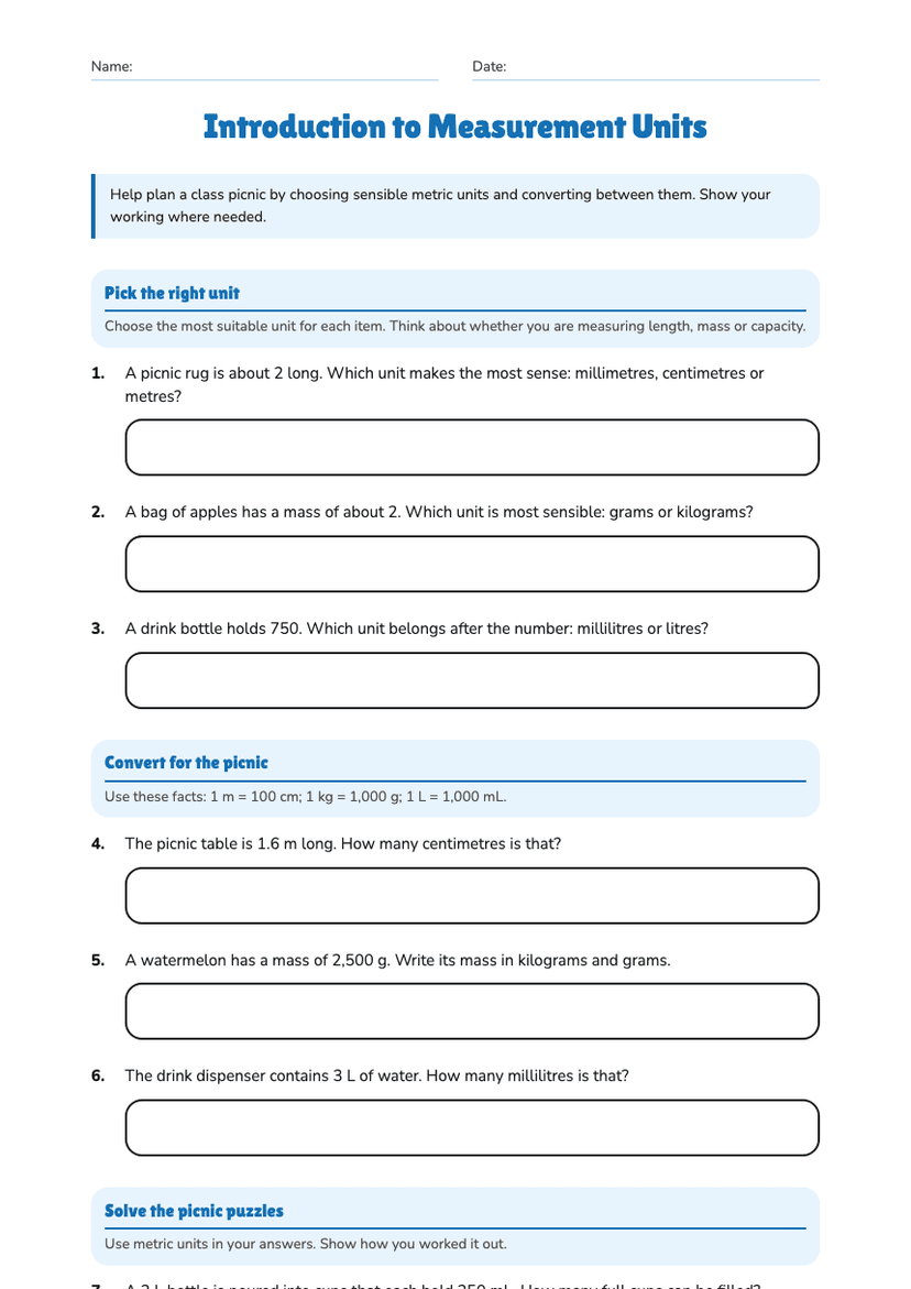 Introduction to Measurement Units