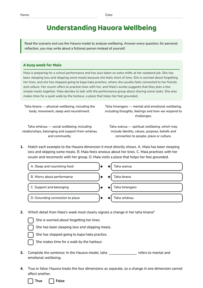 Understanding Hauora Wellbeing