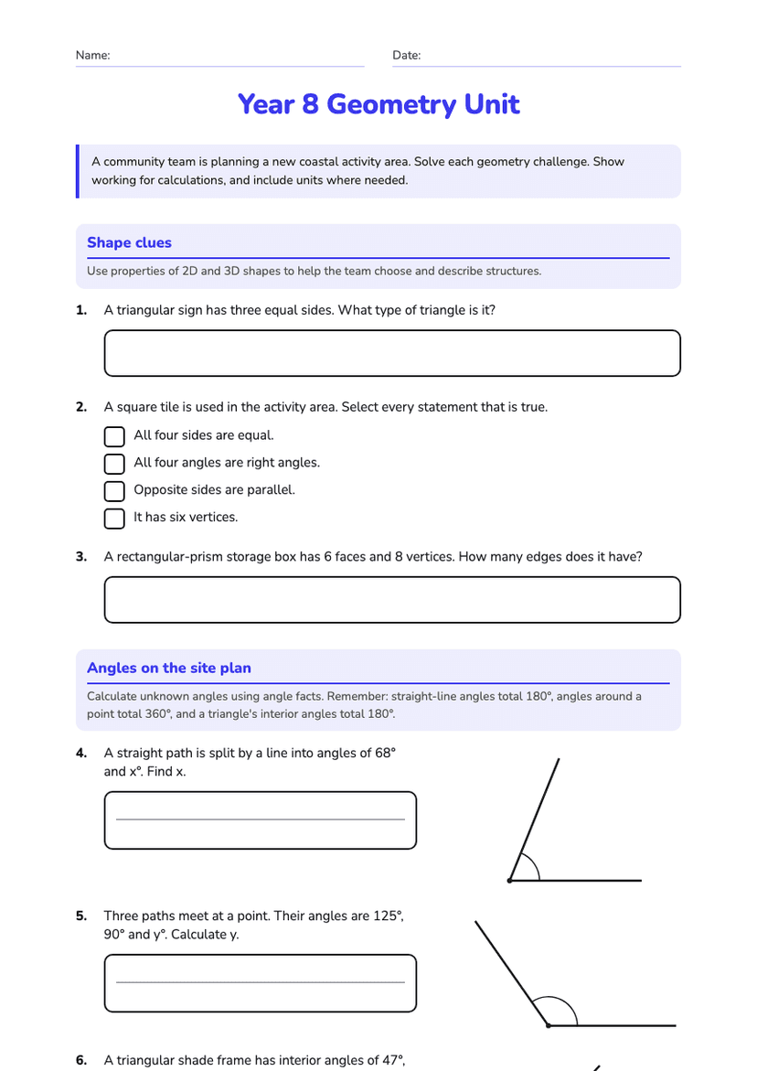 Year 8 Geometry Unit