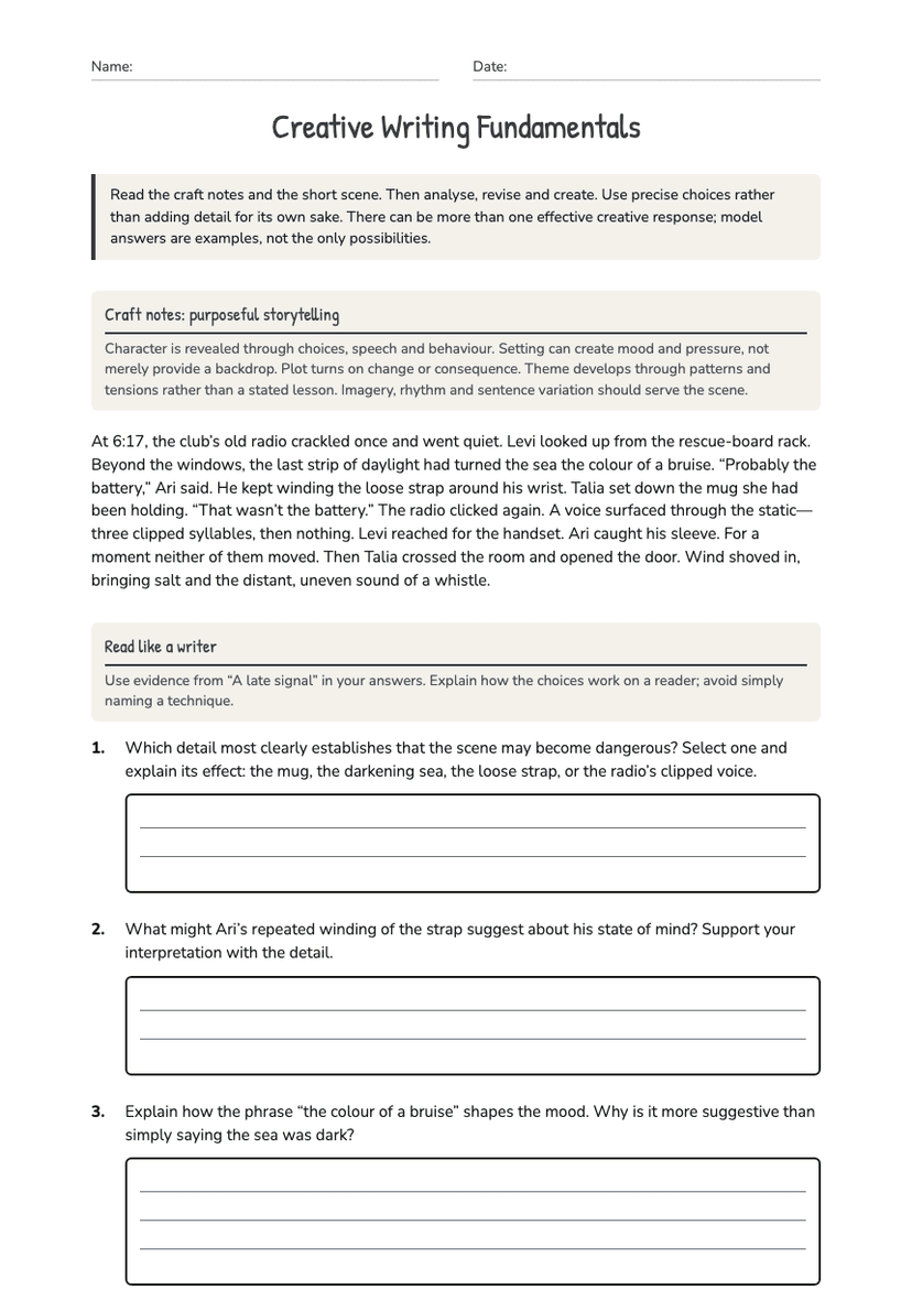Creative Writing Fundamentals