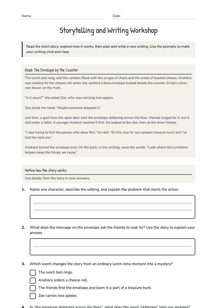 Storytelling and Writing Workshop