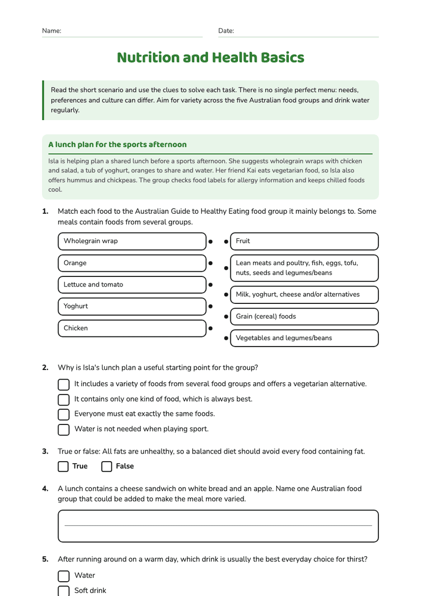 Nutrition and Health Basics