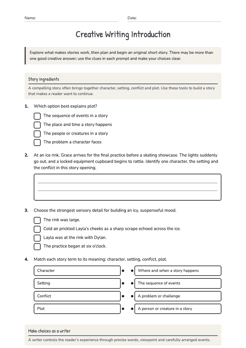 Creative Writing Introduction