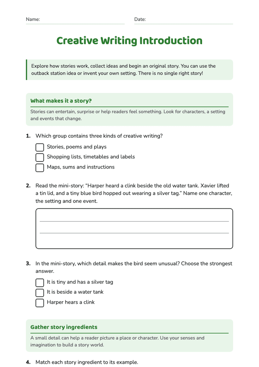 Creative Writing Introduction
