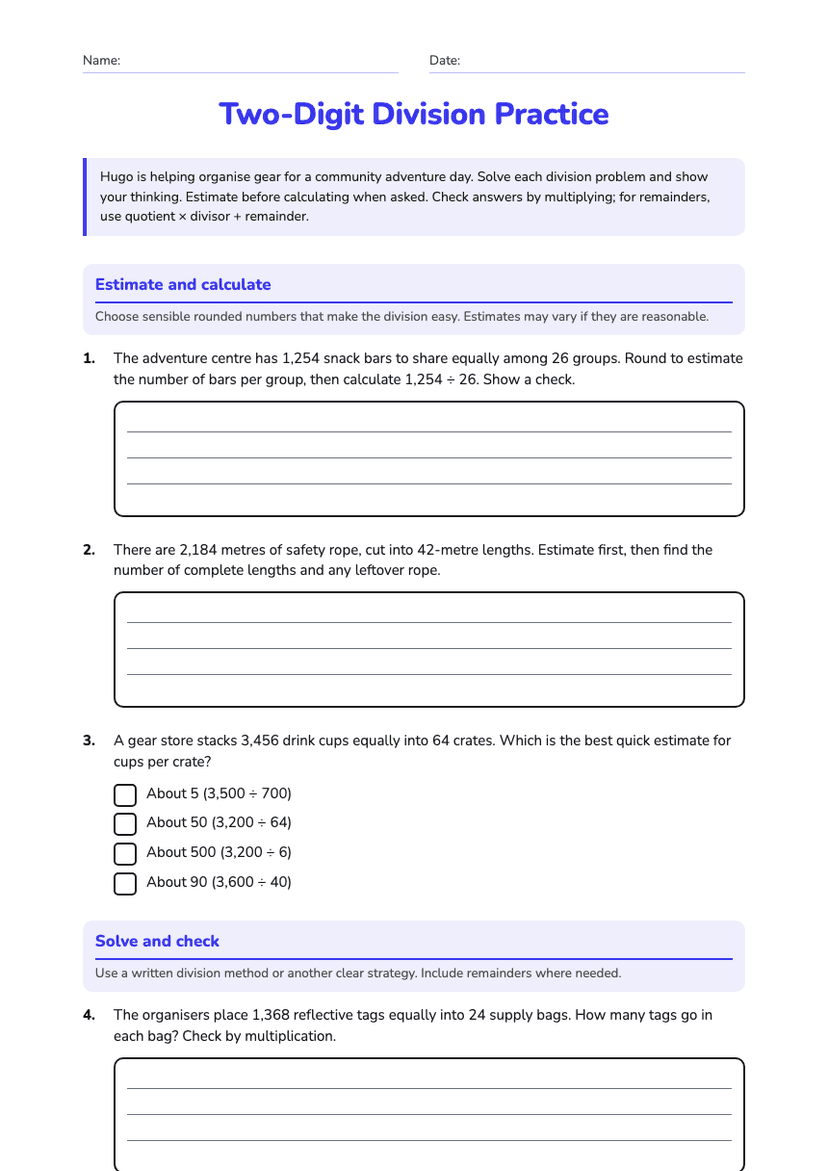 Two-Digit Division Practice