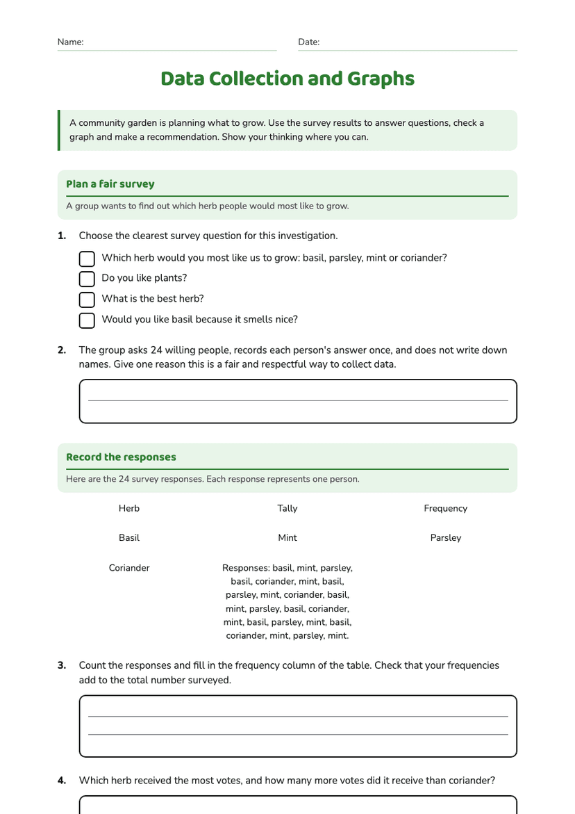 Data Collection and Graphs