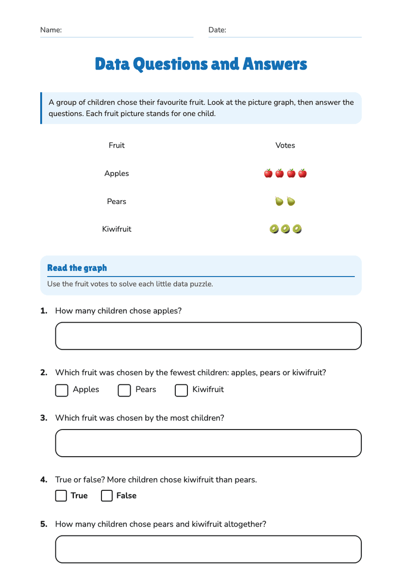 Data Questions and Answers