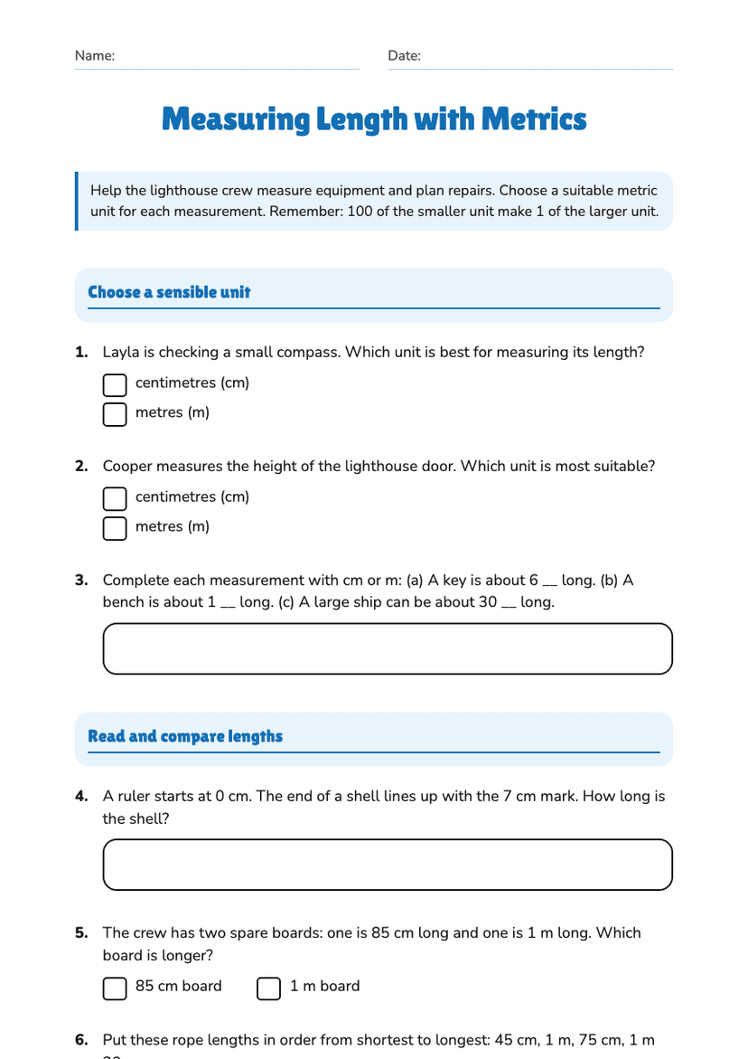 Measuring Length with Metrics