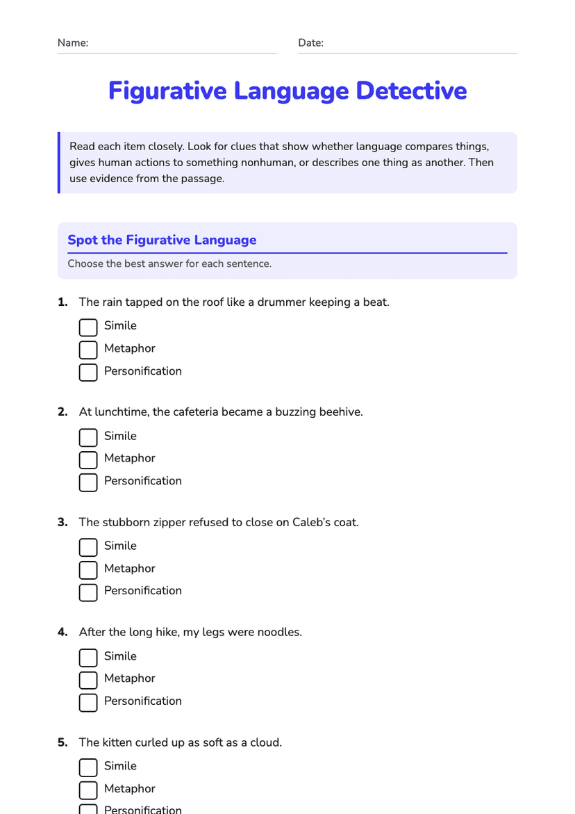 Figurative Language Detective