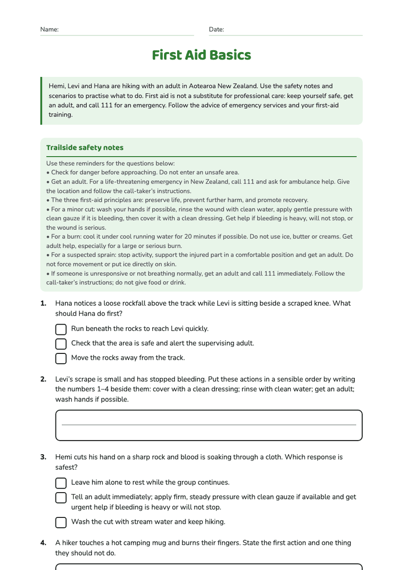 First Aid Basics