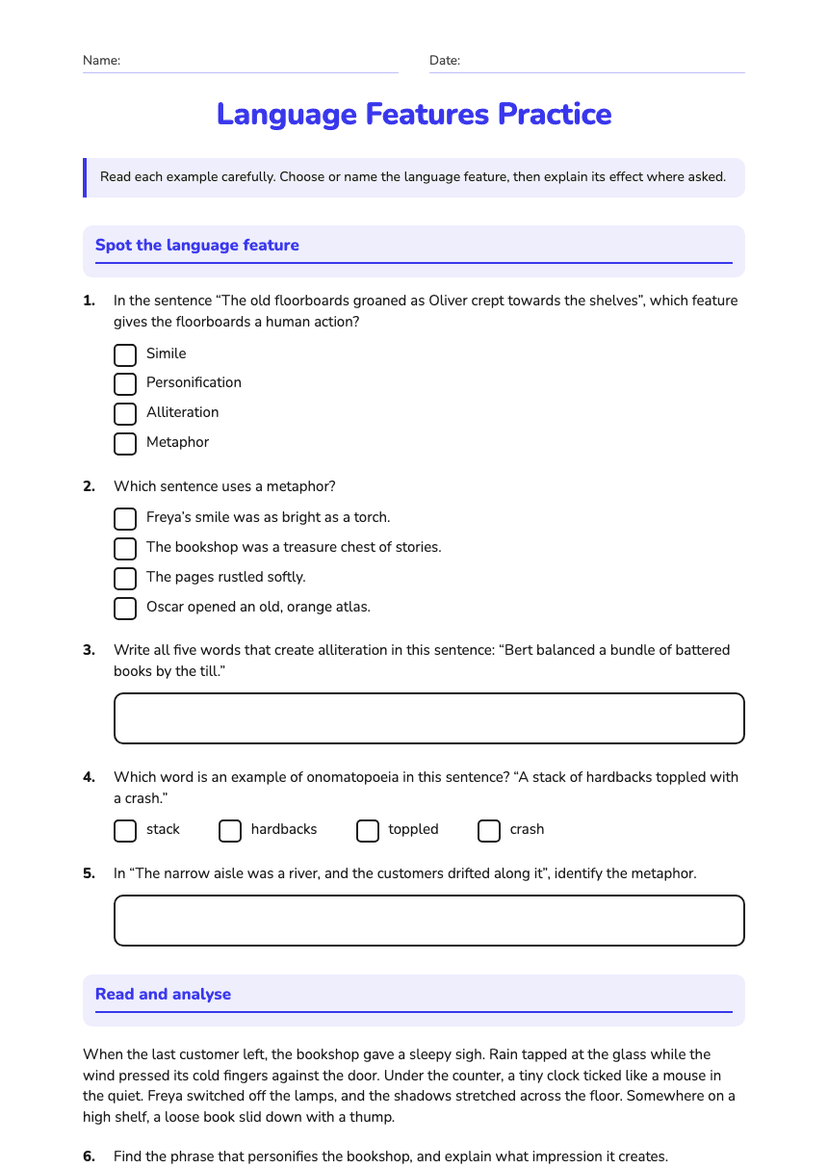 Language Features Practice