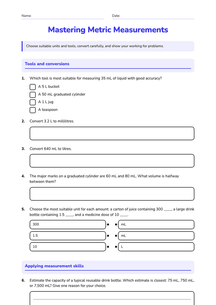 Mastering Metric Measurements