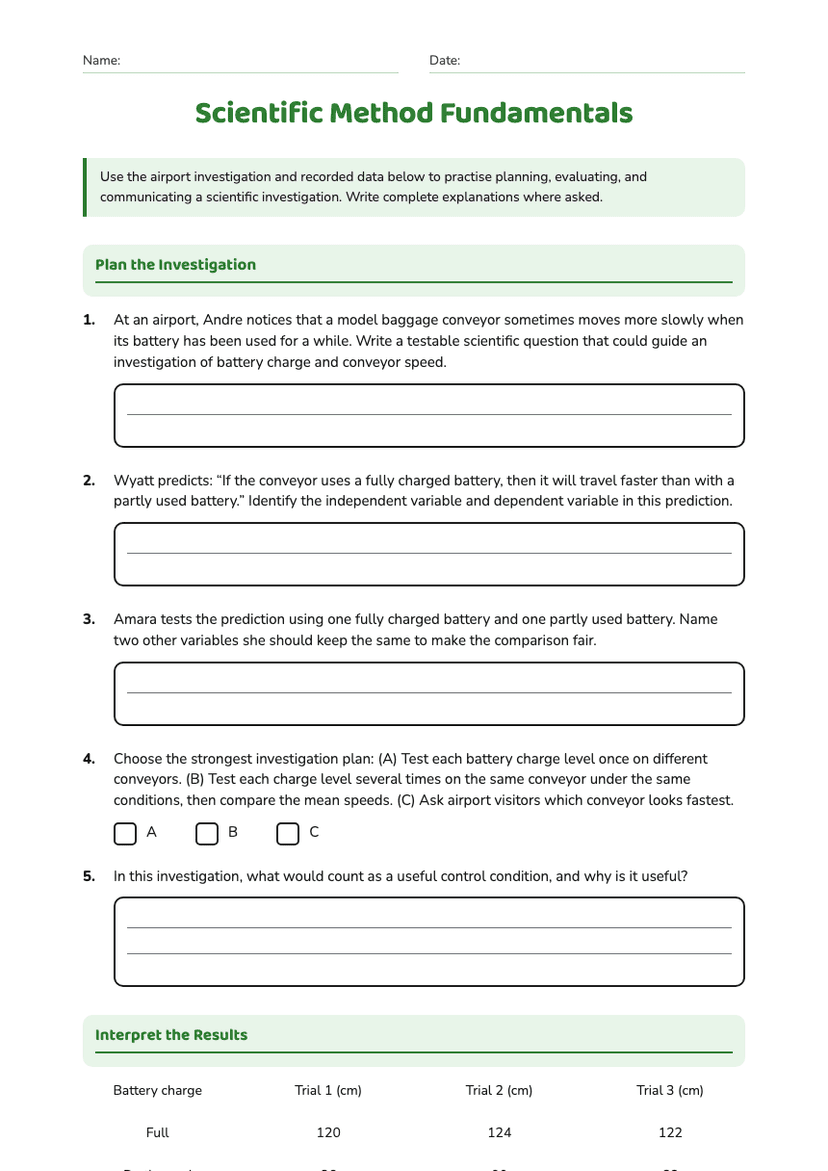Scientific Method Fundamentals