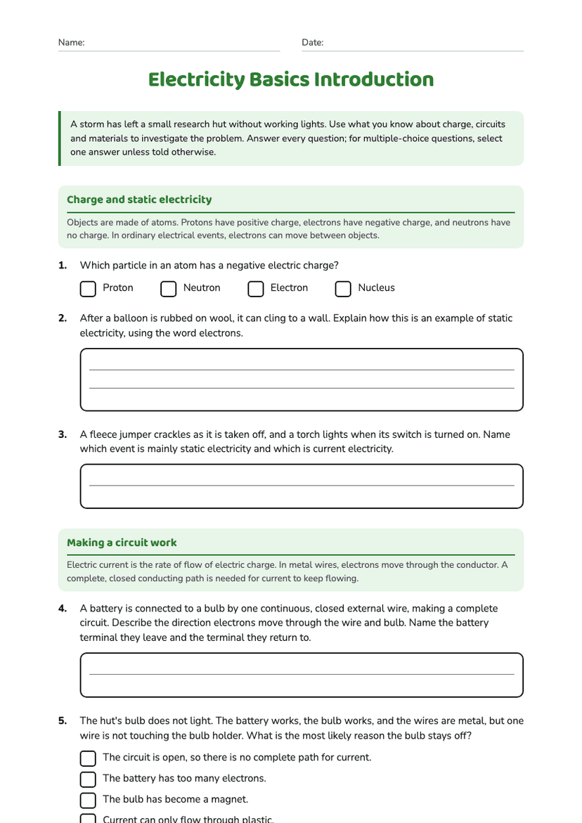 Electricity Basics Introduction