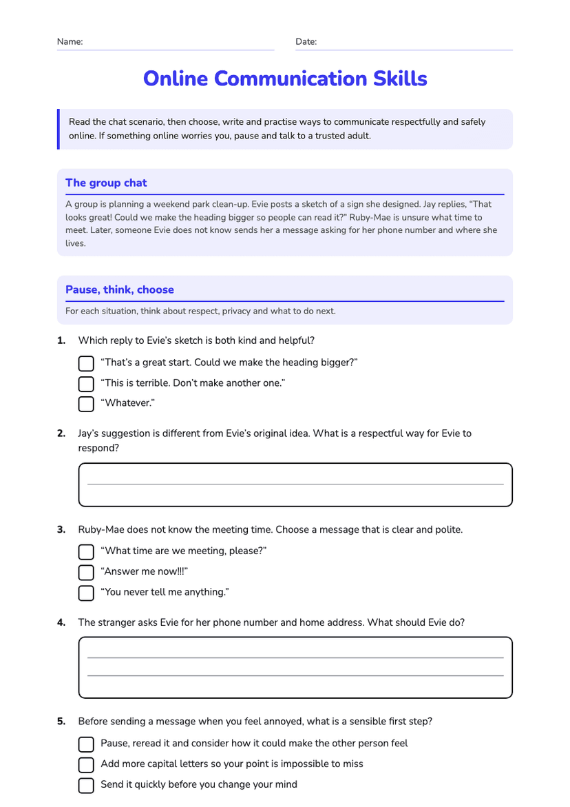 Online Communication Skills
