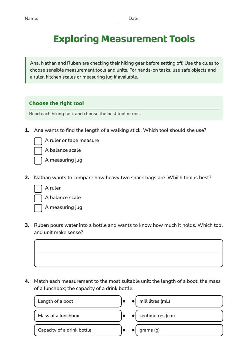 Exploring Measurement Tools
