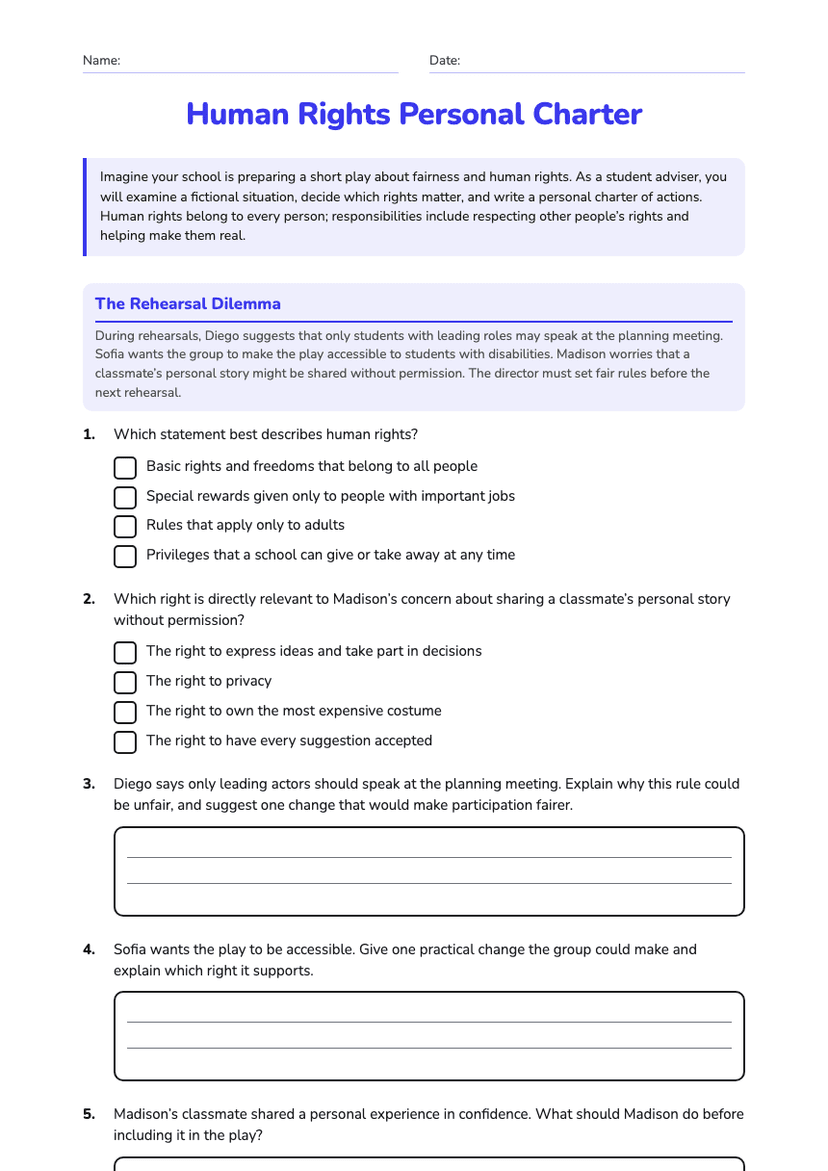 Human Rights Personal Charter