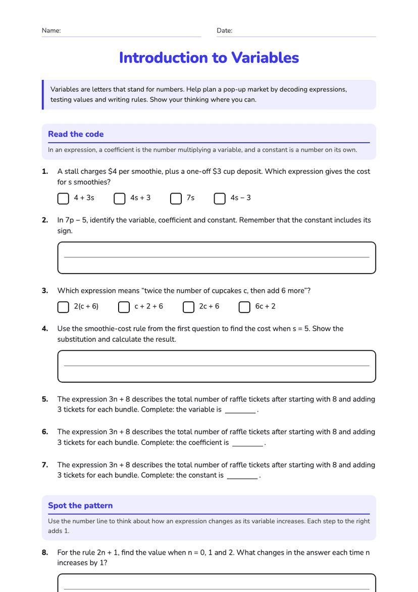 Introduction to Variables