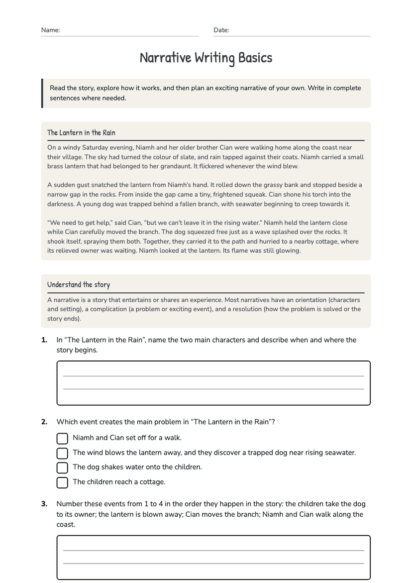 Narrative Writing Basics