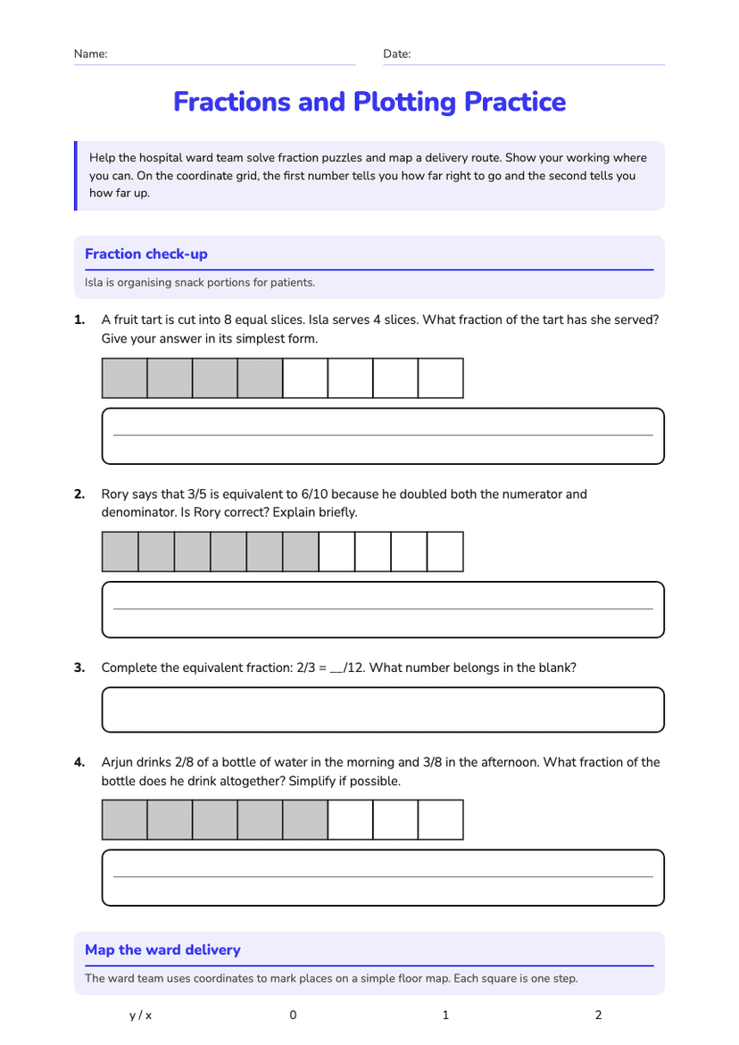 Fractions and Plotting Practice
