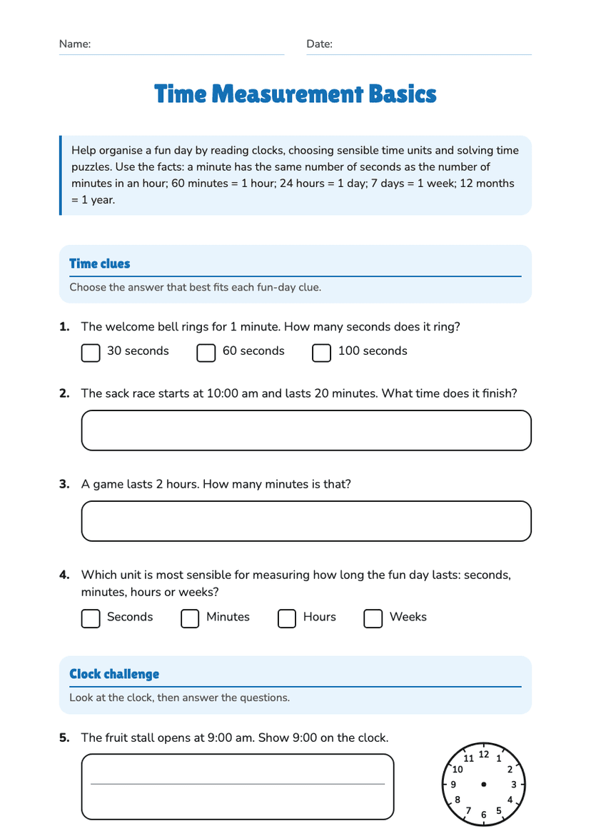Time Measurement Basics