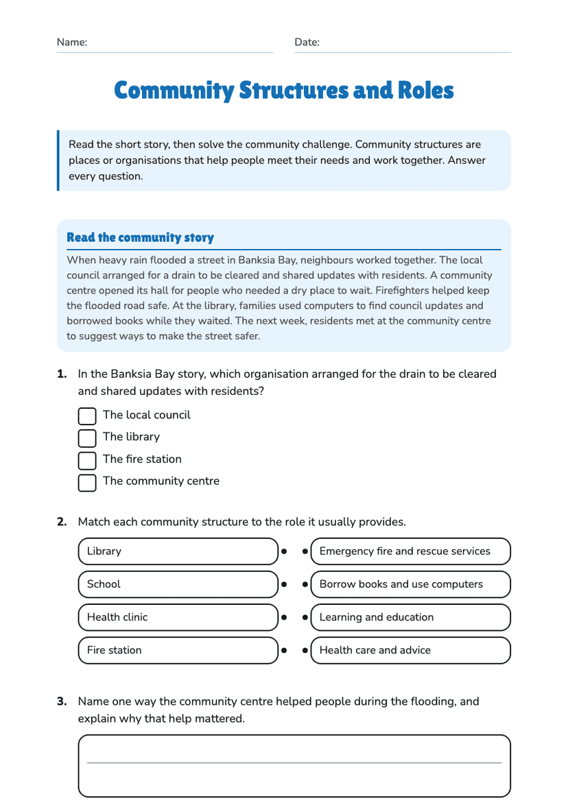 Community Structures and Roles