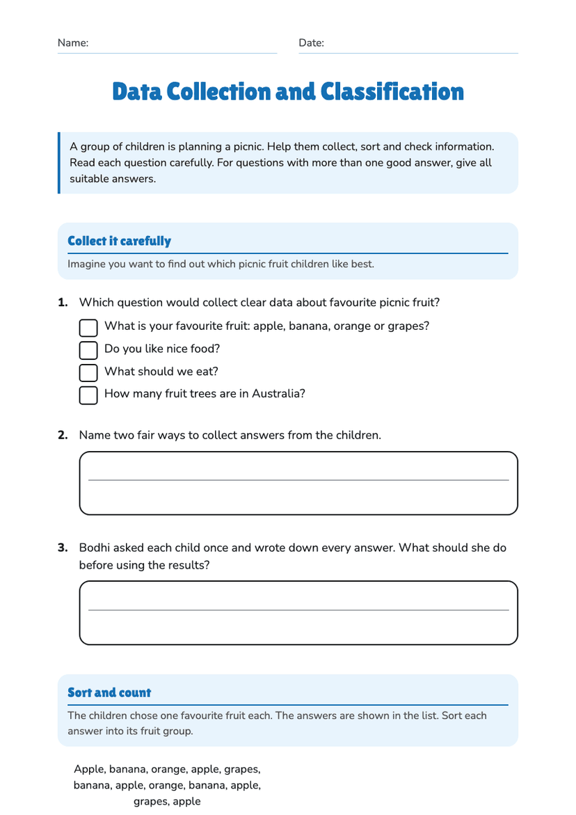 Data Collection and Classification