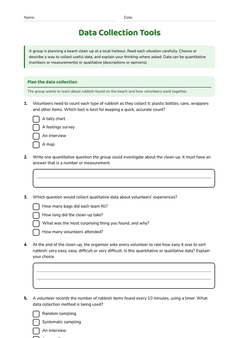 Data Collection Tools