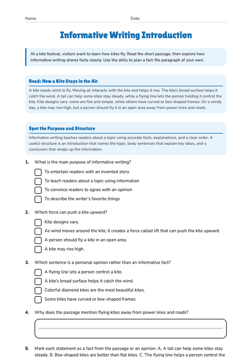 Informative Writing Introduction