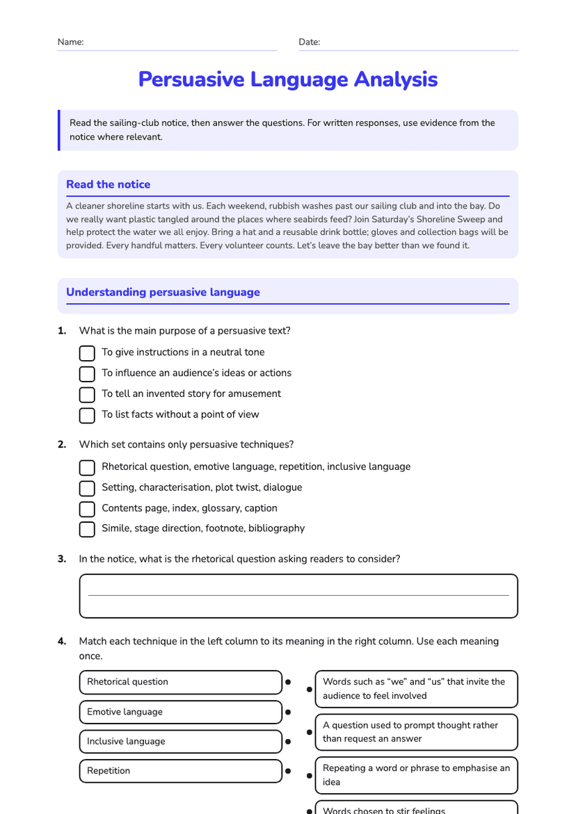 Persuasive Language Analysis