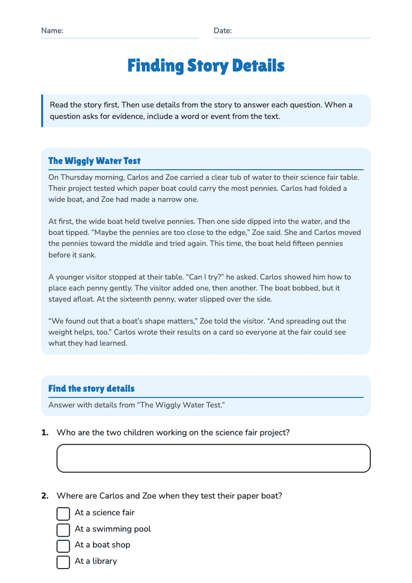 Finding Story Details