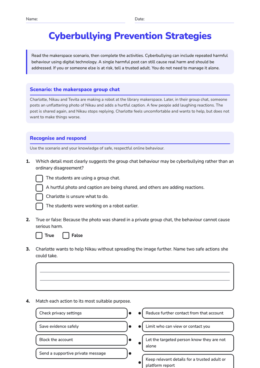 Cyberbullying Prevention Strategies