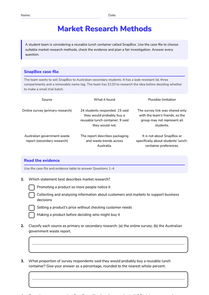 Market Research Methods