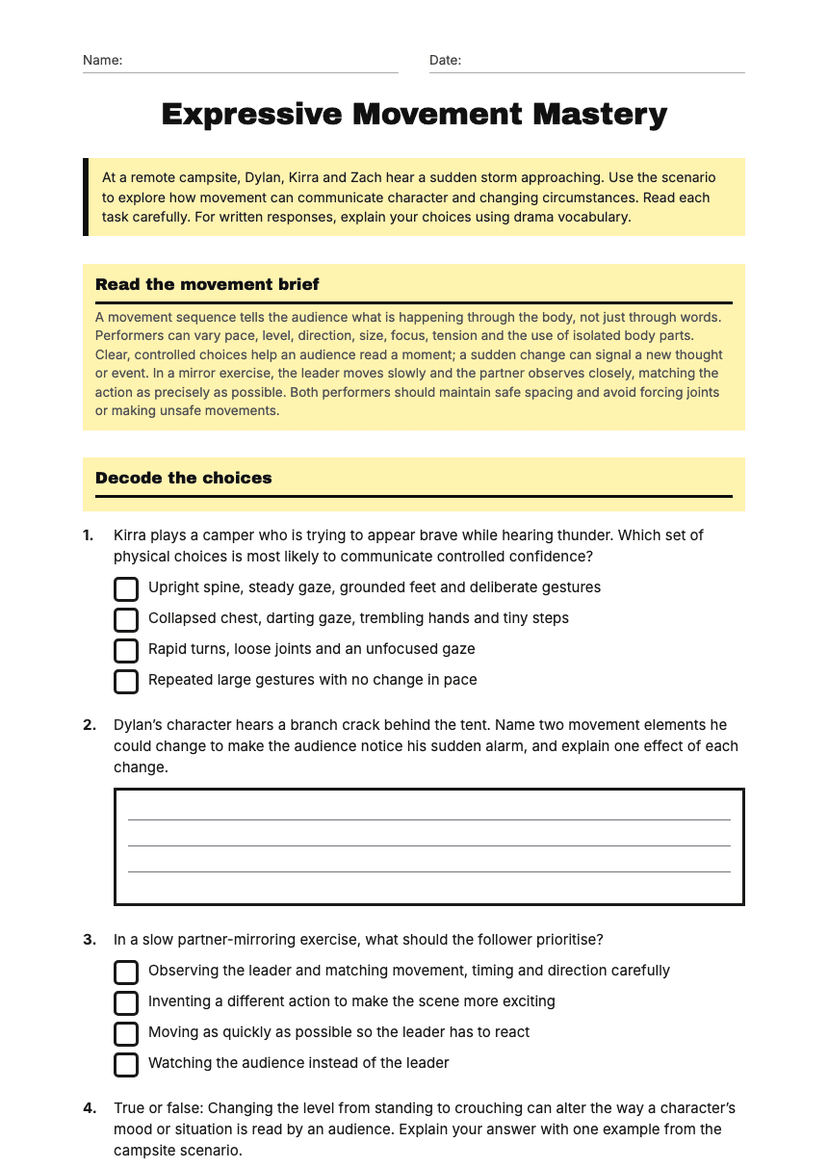 Expressive Movement Mastery
