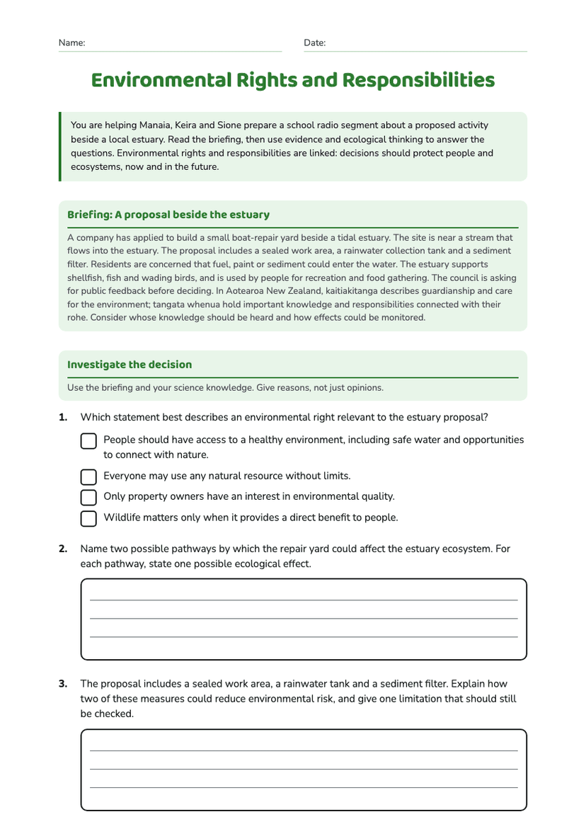 Environmental Rights and Responsibilities