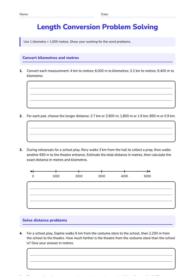 Length Conversion Problem Solving