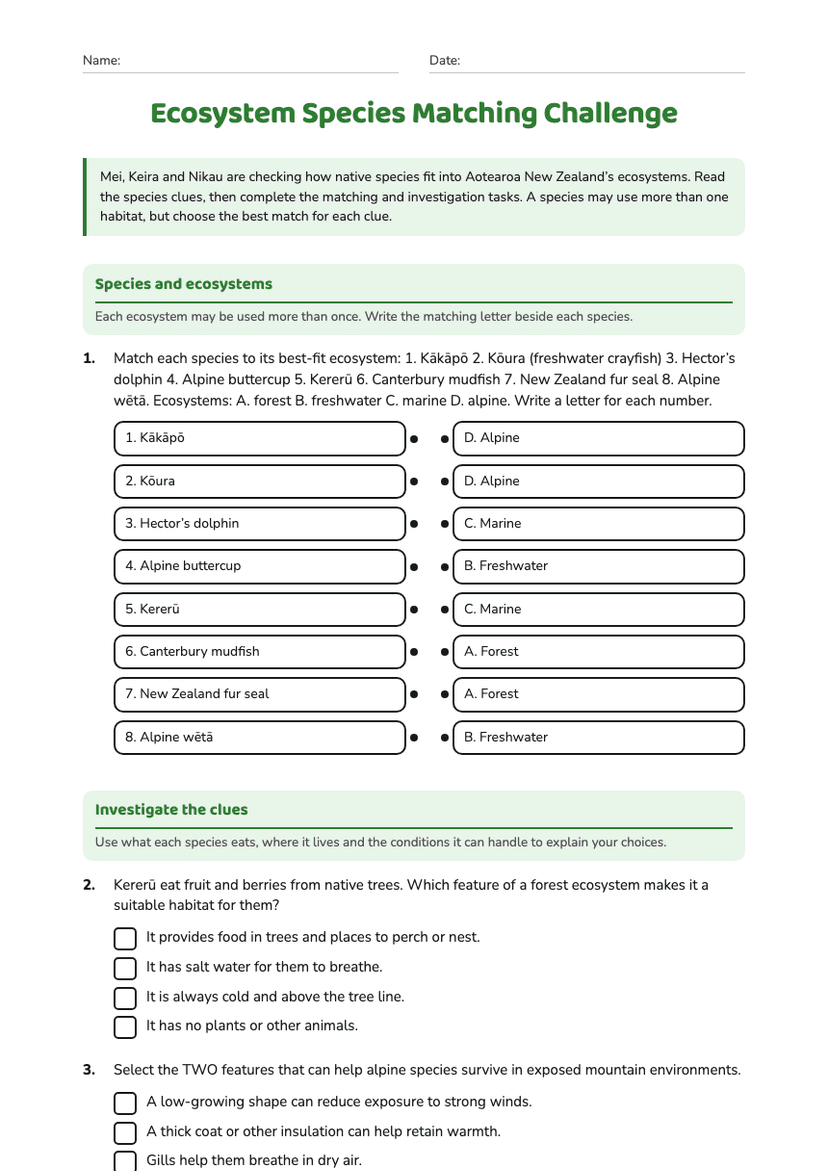 Ecosystem Species Matching Challenge