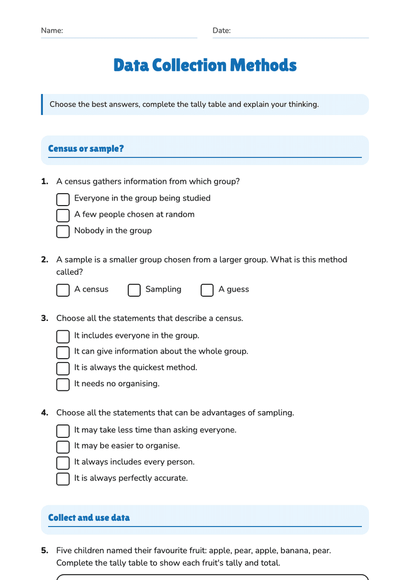Data Collection Methods