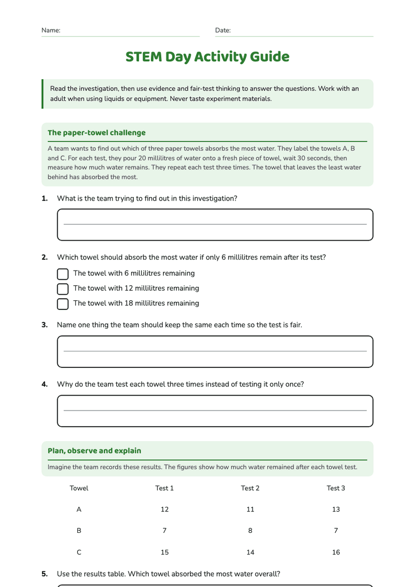 STEM Day Activity Guide