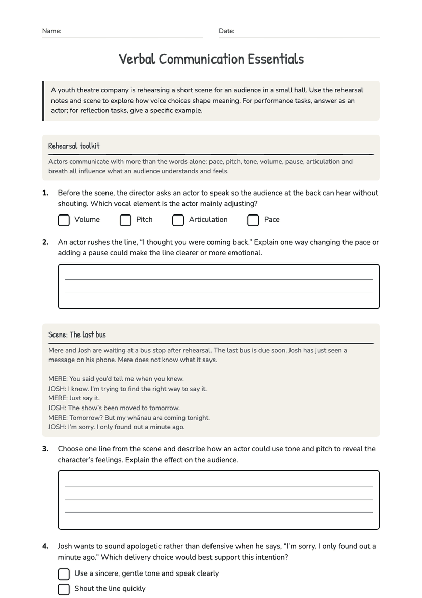 Verbal Communication Essentials