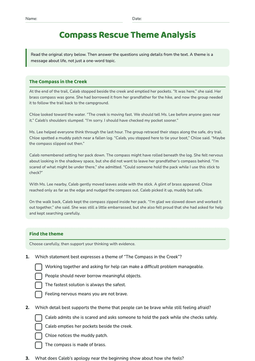 Compass Rescue Theme Analysis