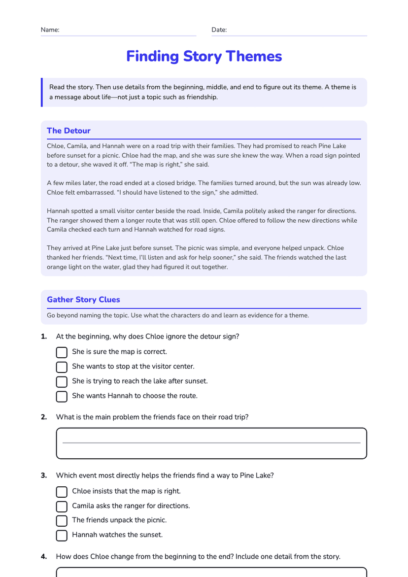 Finding Story Themes