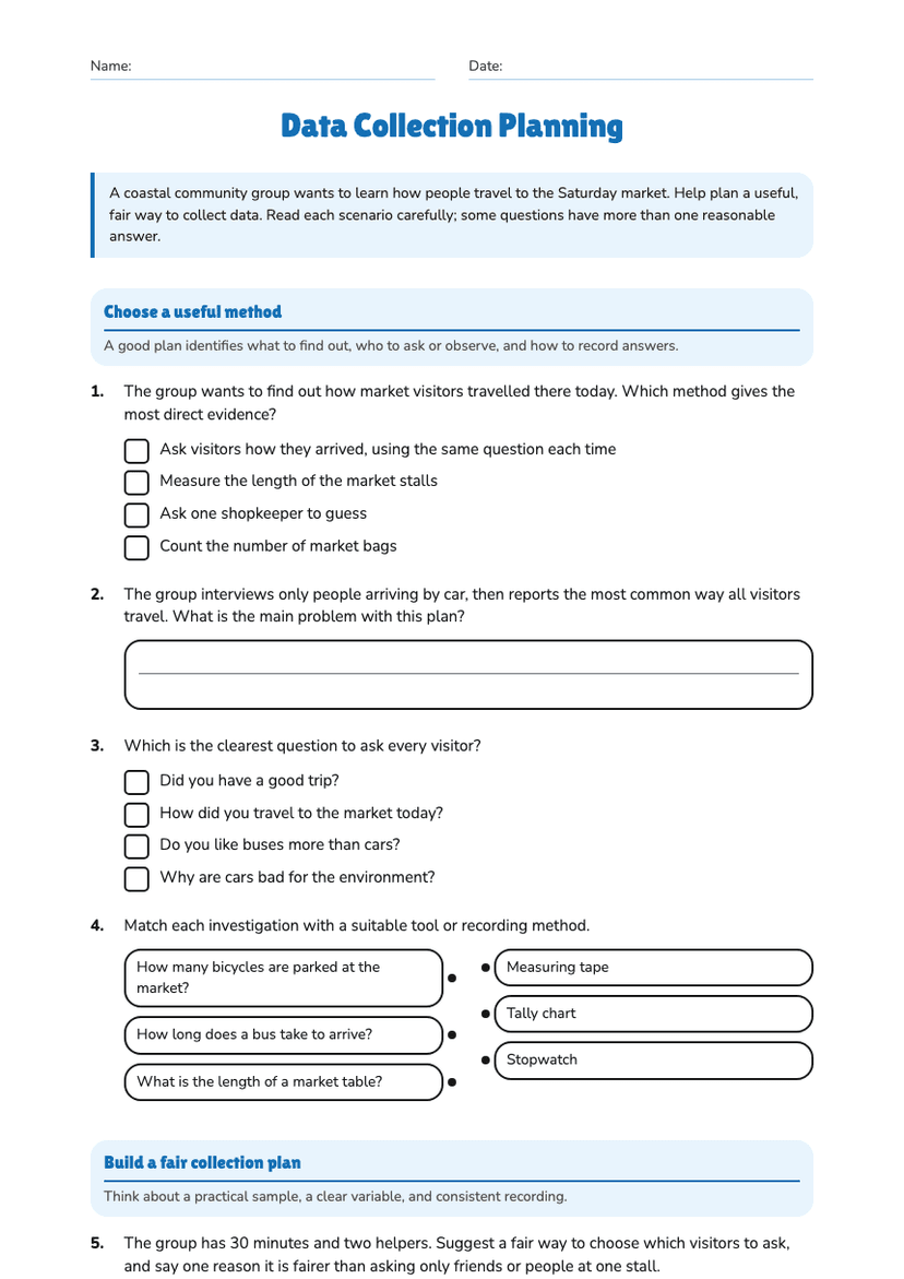 Data Collection Planning