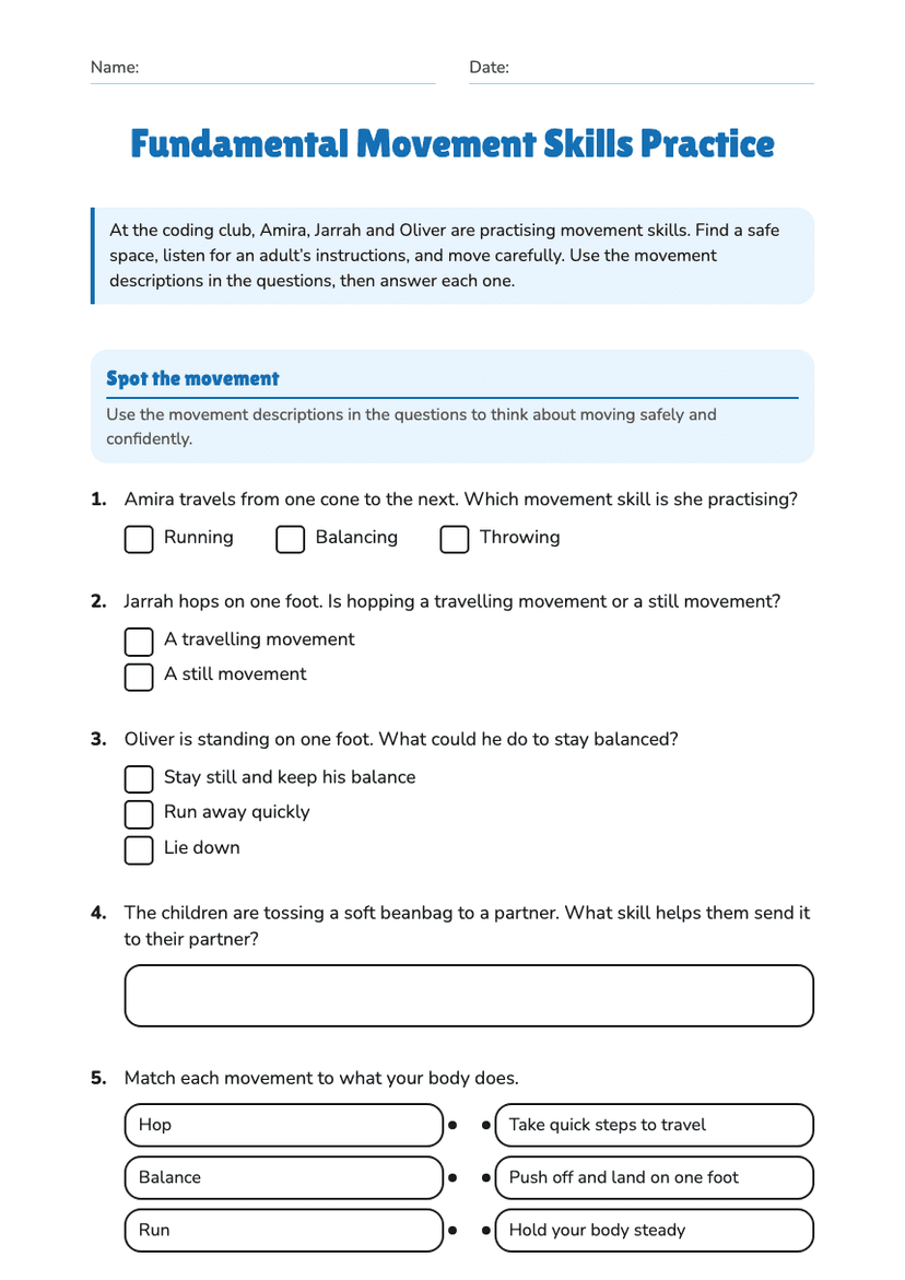 Fundamental Movement Skills Practice