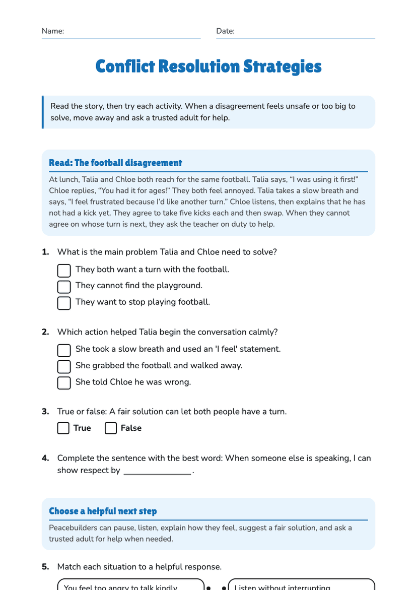 Conflict Resolution Strategies