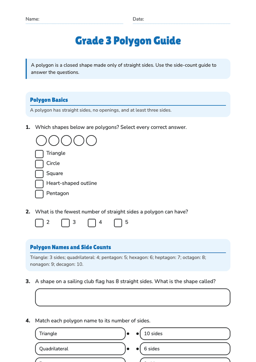 Grade 3 Polygon Guide