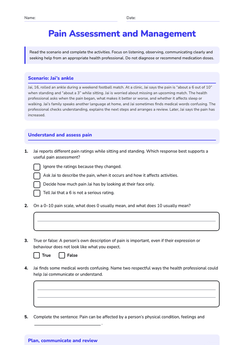 Pain Assessment and Management