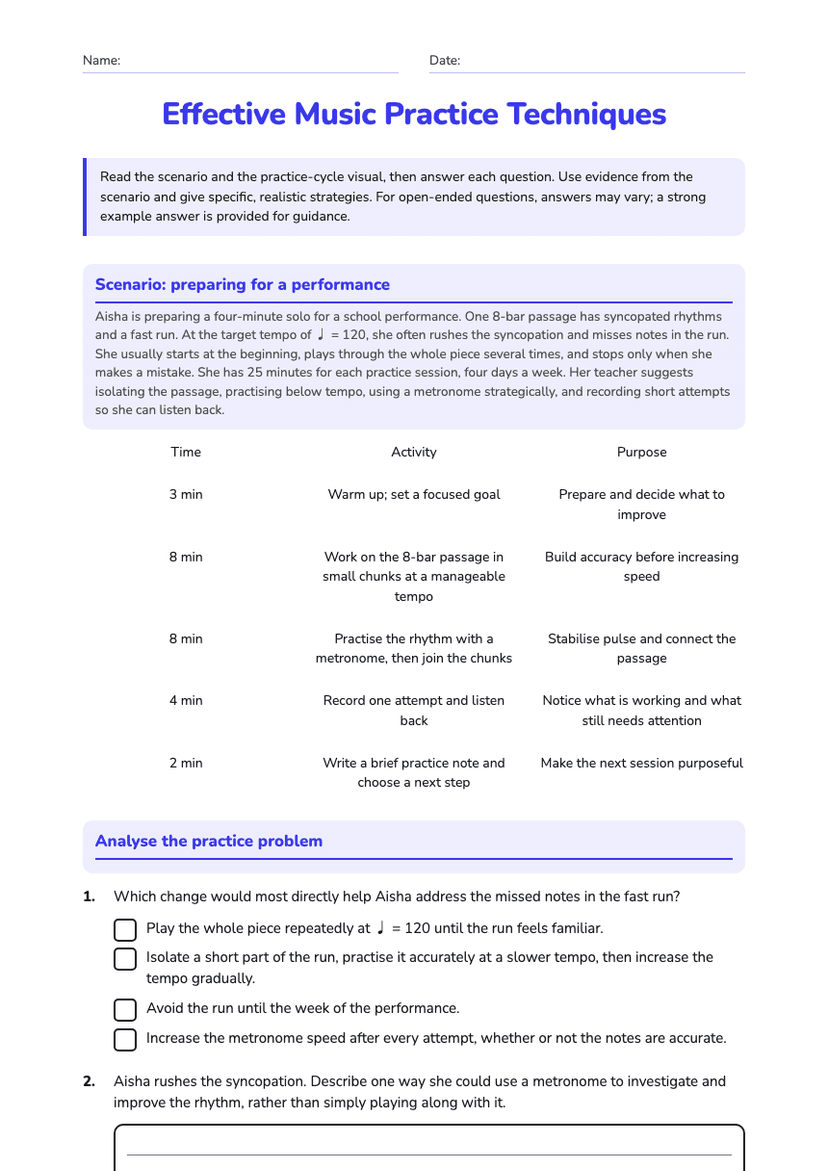 Effective Music Practice Techniques