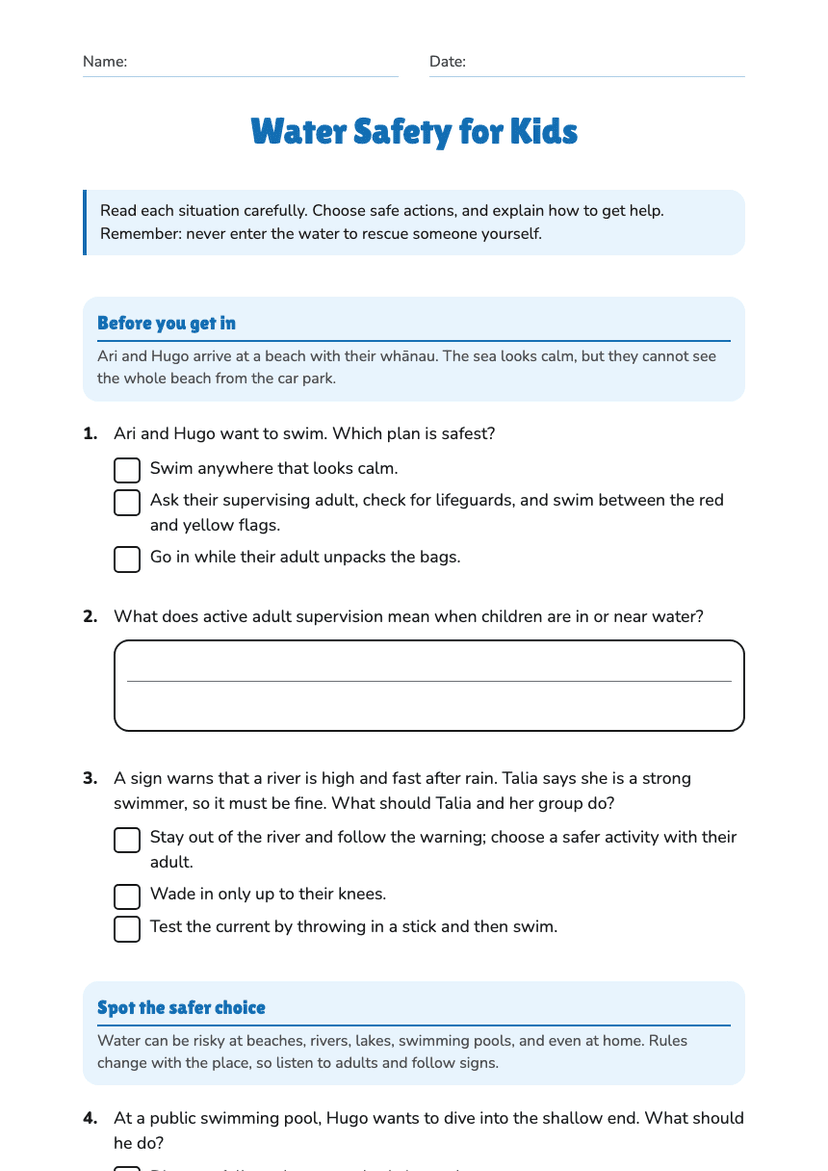 Water Safety for Kids